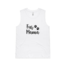 Load image into Gallery viewer, Fur Mama T‑Shirt (paws) Ladies Tank