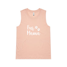 Load image into Gallery viewer, Fur Mama T‑Shirt (paws) Ladies Tank