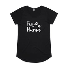 Load image into Gallery viewer, Fur Mama Ladies T-Shirt (paws)