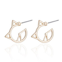 Load image into Gallery viewer, Geometric Cat Earrings