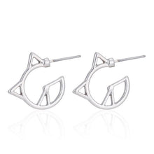 Load image into Gallery viewer, Geometric Cat Earrings