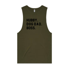 Load image into Gallery viewer, HUBBY. DOG DAD. BOSS. Tank