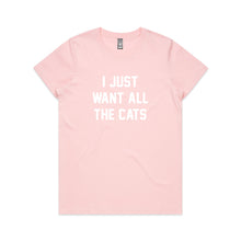 Load image into Gallery viewer, I JUST WANT ALL THE CATS Classic T-Shirt