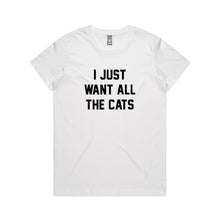 Load image into Gallery viewer, I JUST WANT ALL THE CATS Classic T-Shirt