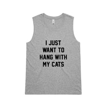 Load image into Gallery viewer, I JUST WANT TO HANG WITH MY CATS Ladies Tank