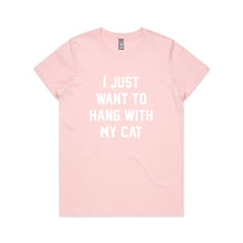 Load image into Gallery viewer, I JUST WANT TO HANG WITH MY CAT Classic T-Shirt