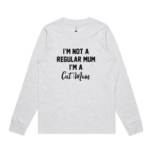 Load image into Gallery viewer, I’M NOT A REGULAR MUM I’M A Cat Mum Long Sleeve T-Shirt