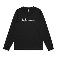 Load image into Gallery viewer, Breed Specific Dog Mom (thick cursive) Long Sleeve T-Shirt