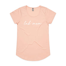 Load image into Gallery viewer, Breed Specific Dog Mom (thin cursive) Ladies T-Shirt