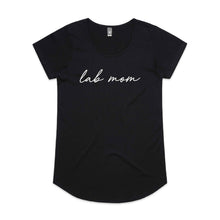 Load image into Gallery viewer, Breed Specific Dog Mom (thin cursive) Ladies T-Shirt