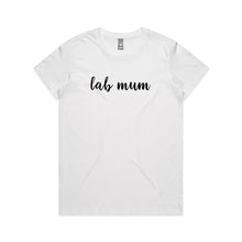 Load image into Gallery viewer, Breed Specific Dog Mum (thick cursive) Classic T-Shirt