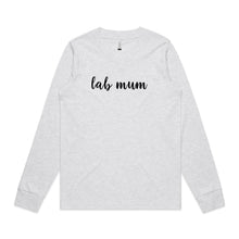 Load image into Gallery viewer, Breed Specific Dog Mum (thick cursive) Long Sleeve T-Shirt