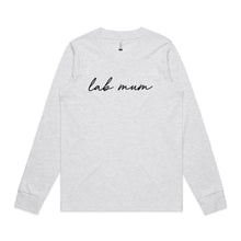 Load image into Gallery viewer, Breed Specific Dog Mum (thin cursive) Long Sleeve T-Shirt