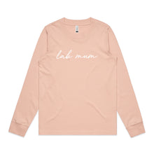 Load image into Gallery viewer, Breed Specific Dog Mum (thin cursive) Long Sleeve T-Shirt