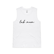 Load image into Gallery viewer, Breed Specific Dog Mum (thin cursive) Ladies Tank