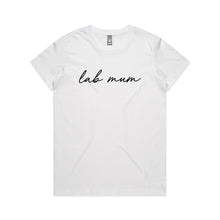 Load image into Gallery viewer, Breed Specific Dog Mum (thin cursive) Classic T-Shirt