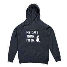 Load image into Gallery viewer, MY CATS THINK I'M OK Hoodie