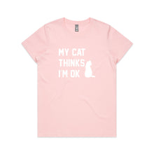 Load image into Gallery viewer, MY CAT THINKS I'M OK Classic T-Shirt