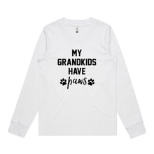 Load image into Gallery viewer, MY GRANDKIDS HAVE paws Long Sleeve T-Shirt