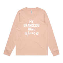 Load image into Gallery viewer, MY GRANDKIDS HAVE paws Long Sleeve T-Shirt