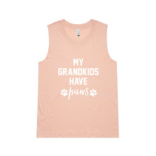 Load image into Gallery viewer, MY GRANDKIDS HAVE paws Ladies Tank