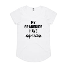 Load image into Gallery viewer, MY GRANDKIDS HAVE paws Ladies T-Shirt