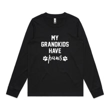 Load image into Gallery viewer, MY GRANDKIDS HAVE paws Long Sleeve T-Shirt