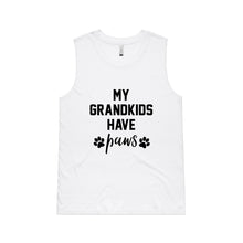 Load image into Gallery viewer, MY GRANDKIDS HAVE paws Ladies Tank