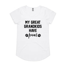 Load image into Gallery viewer, MY GREAT GRANDKIDS HAVE paws Ladies T-Shirt