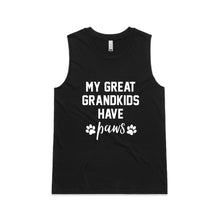 Load image into Gallery viewer, MY GREAT GRANDKIDS HAVE paws Ladies Tank