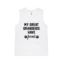 Load image into Gallery viewer, MY GREAT GRANDKIDS HAVE paws Ladies Tank