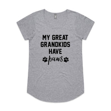 Load image into Gallery viewer, MY GREAT GRANDKIDS HAVE paws Ladies T-Shirt