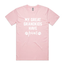 Load image into Gallery viewer, MY GREAT GRANDKIDS HAVE paws Unisex T-Shirt