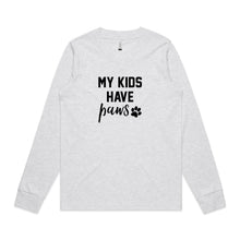 Load image into Gallery viewer, MY KIDS HAVE paws Long Sleeve T-Shirt