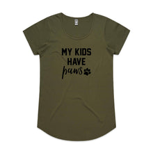 Load image into Gallery viewer, MY KIDS HAVE paws Ladies T-Shirt