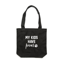 Load image into Gallery viewer, MY KIDS HAVE paws Luxe Tote Bag
