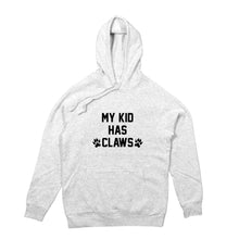 Load image into Gallery viewer, My Kid Has Claws Hoodie (male)
