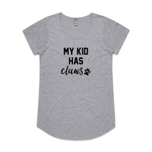 Load image into Gallery viewer, My Kid Has Claws Ladies T-Shirt
