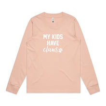 Load image into Gallery viewer, My Kids Have Claws Long Sleeve T-Shirt