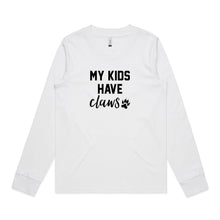 Load image into Gallery viewer, My Kids Have Claws Long Sleeve T-Shirt