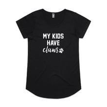 Load image into Gallery viewer, My Kids Have Claws Ladies T-Shirt