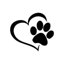 Load image into Gallery viewer, Paw &amp; Heart Bumper Sticker