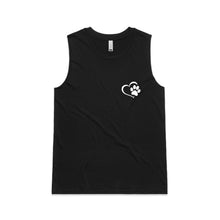Load image into Gallery viewer, Paw Print &amp; Heart LC T‑Shirt Ladies Tank