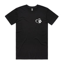 Load image into Gallery viewer, Paw Print &amp; Heart LC Unisex T-Shirt