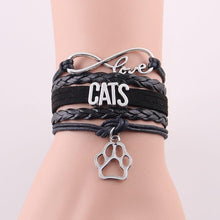 Load image into Gallery viewer, Love Cats Infinity Bracelet