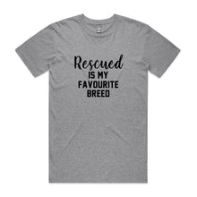 Load image into Gallery viewer, Rescued IS MY FAVOURITE BREED Unisex T-Shirt