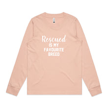 Load image into Gallery viewer, Rescued IS MY FAVOURITE BREED Long Sleeve T-Shirt