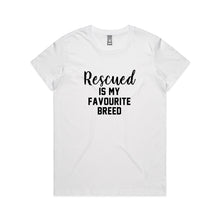 Load image into Gallery viewer, Rescued IS MY FAVOURITE BREED Classic T-Shirt