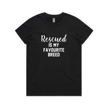 Load image into Gallery viewer, Rescued IS MY FAVOURITE BREED Classic T-Shirt