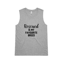 Load image into Gallery viewer, Rescued IS MY FAVOURITE BREED Ladies Tank